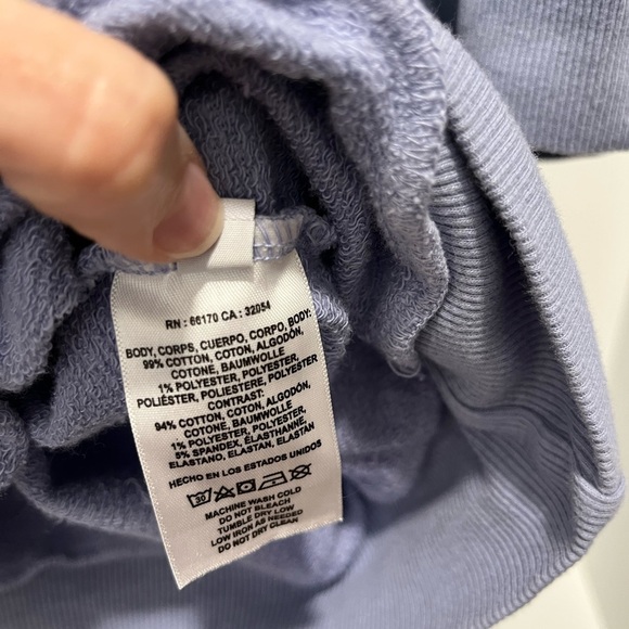 T. La Puff-Sleeve Pullover Shirt French Terry Blue tomato Embroidery 2X - Picture 13 of 13